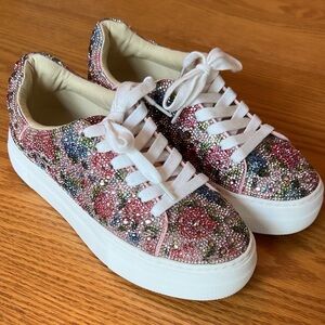 Betsey Johnson Sidny Embellished Sneakers